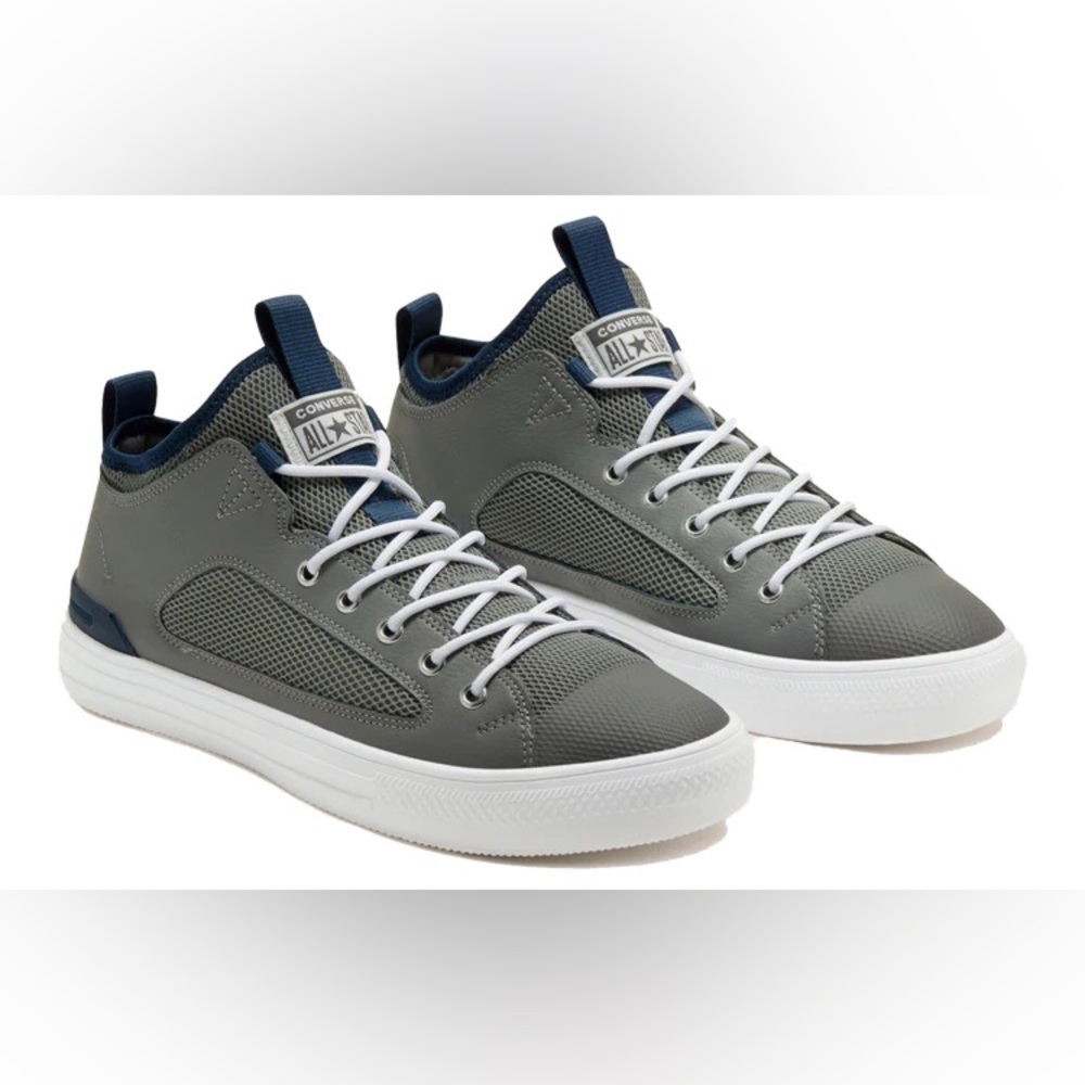 Converse Size 10 Gray High Top Sneakers